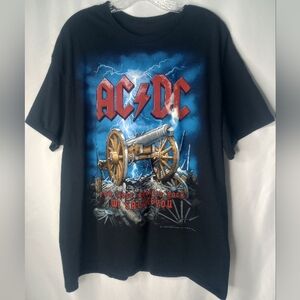 *AC/DC For Those About To Rock Black T-shirt Size XL